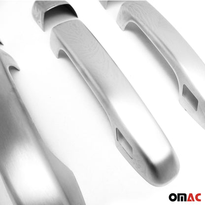 OMAC Car Door Handle Cover Protector for Lexus GX 460 2010-2023 Brushed Steel Chrome 7013041T