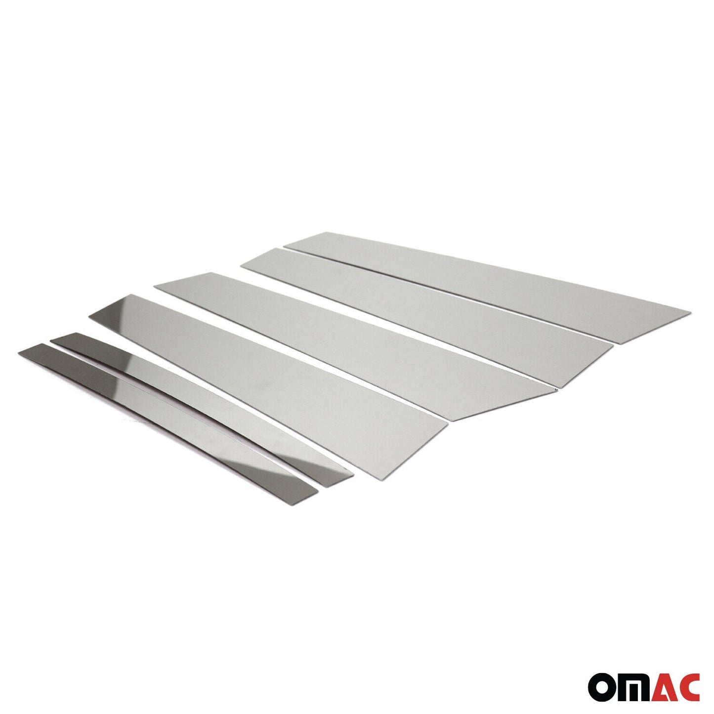 2016-2019 Mercedes GLC Class Coupe C253 Window B Pillar Posts Trim Stainless Steel 6x