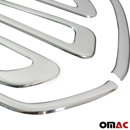 OMAC Front Bumper Grill Trim Molding for Ford Transit 150 2015-2024 Steel Silver 5Pcs 2626083