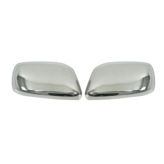 OMAC Side Mirror Cover Caps Fits Nissan Xterra 2005-2015 Steel Silver 2 Pcs U003406