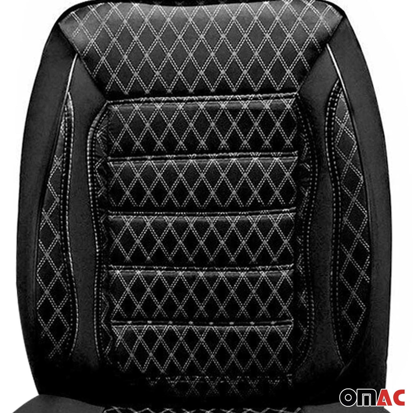 OMAC Front Car Seat Covers Protector for RAM Promaster City 2015-2022 Black 2+1 Set A012064