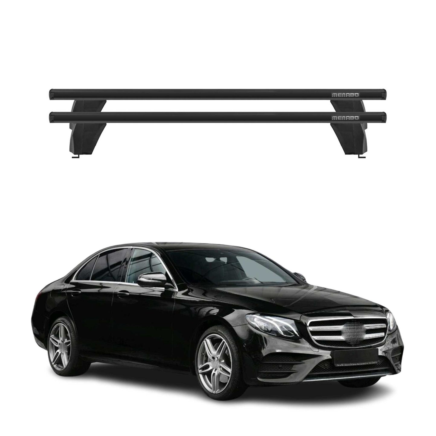 2017-2023 Mercedes E Class W13 Sedan Roof Rack Cross Bars Black