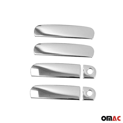 OMAC Car Door Handle Cover Protector for Audi A3 1996-2003 Steel Chrome 6 Pcs 1103045