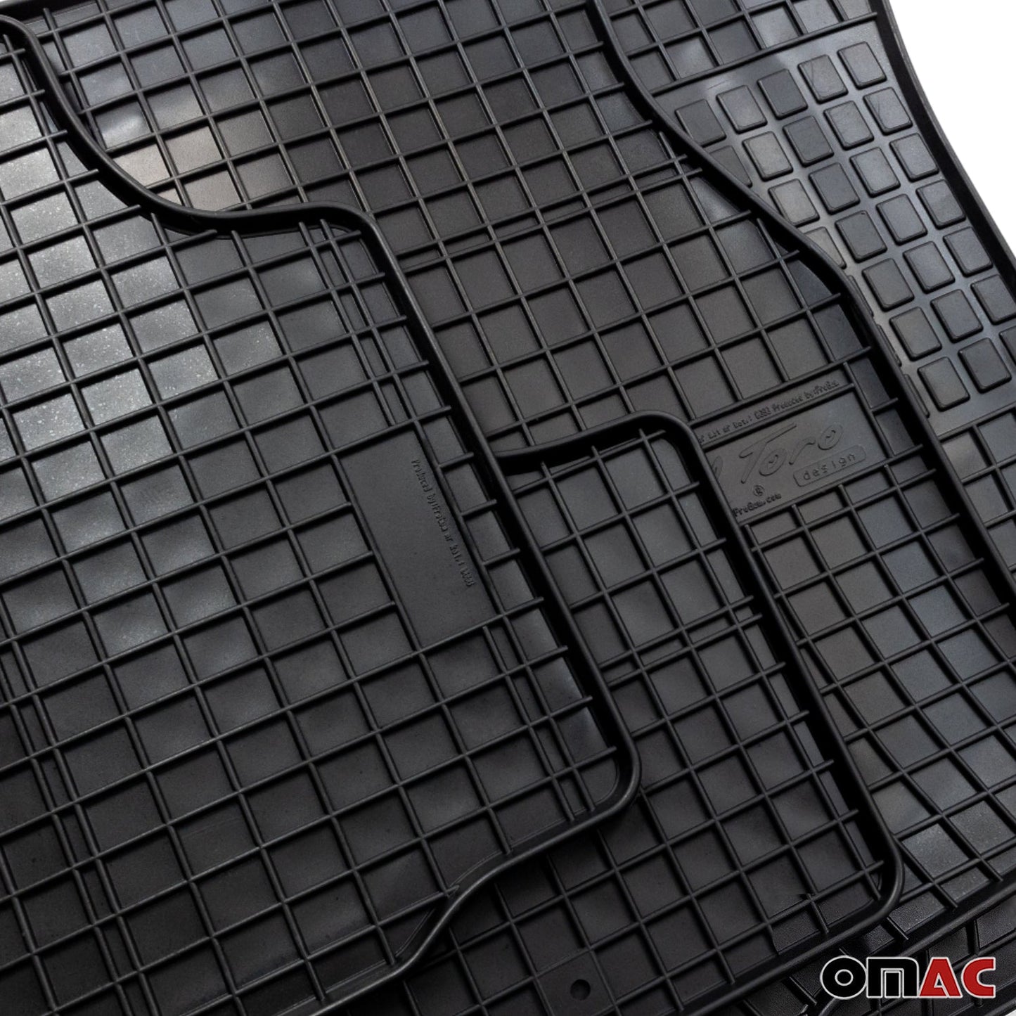 OMAC Custom Floor Mats & Cargo Liners for Chevrolet Trax 2013-2016 Black Rubber TPE 5217YPS-484
