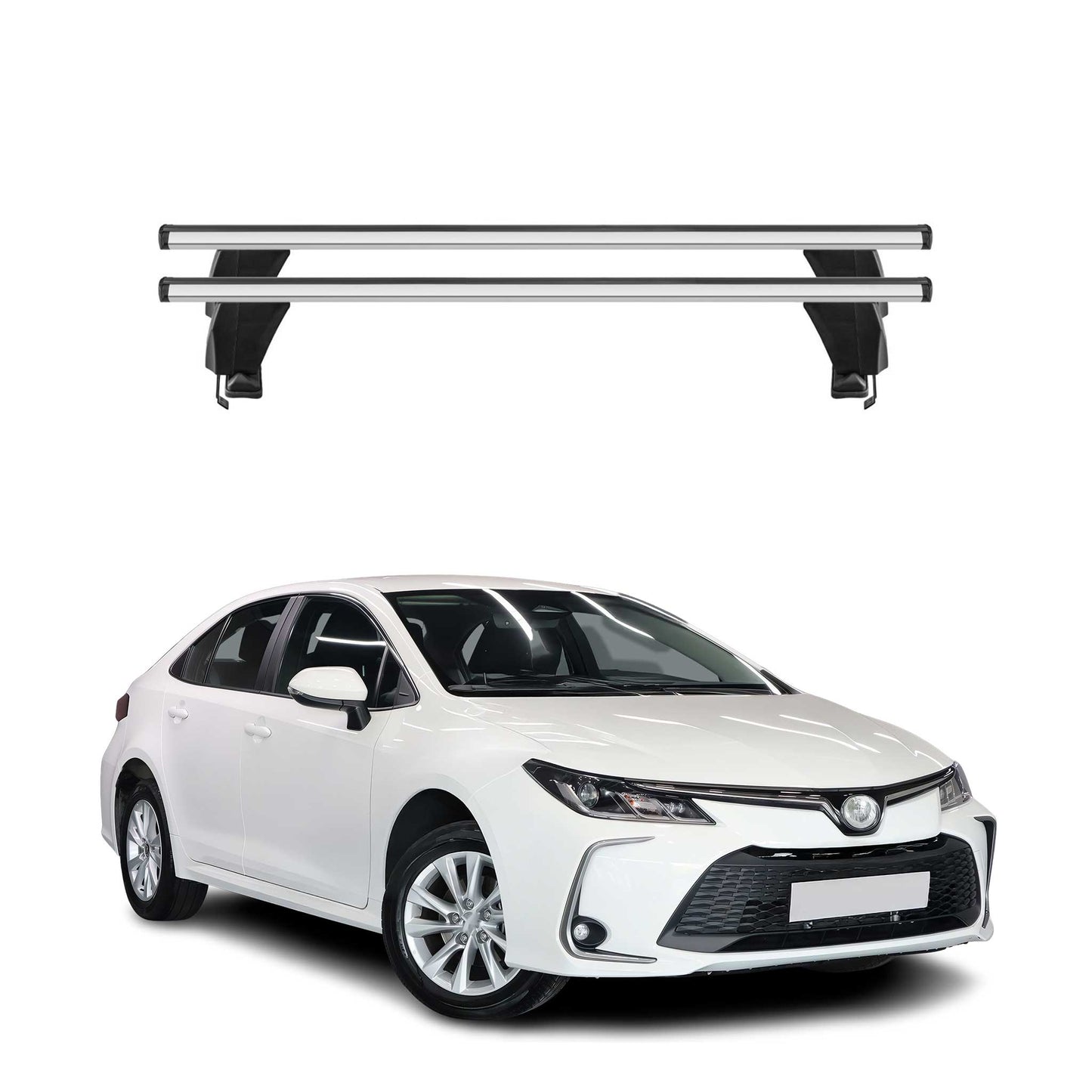 2019-2025 Toyota Corolla Sedan Roof Rack Cross Bars Gray