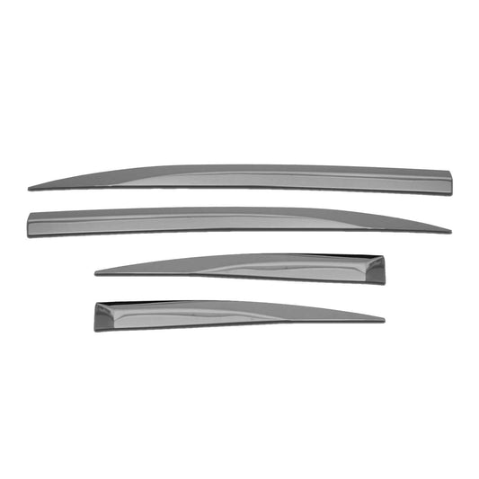 OMAC Side Door Molding Trim Skirt Garnish for Peugeot 3008 2016-2023 Steel Dark 4 Pcs 5719131B