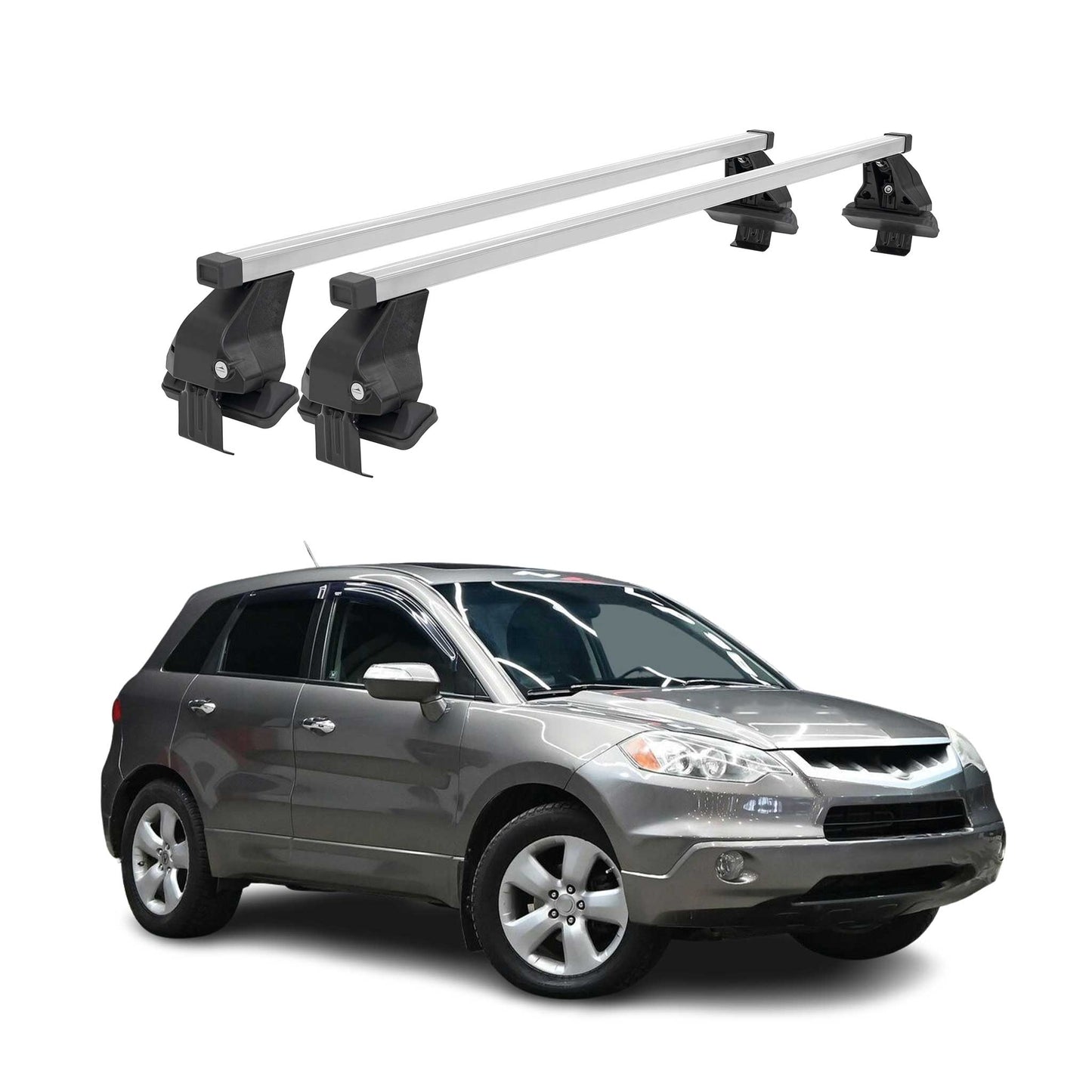 2007-2012 Acura RDX Roof Rack Cross Bars Silver