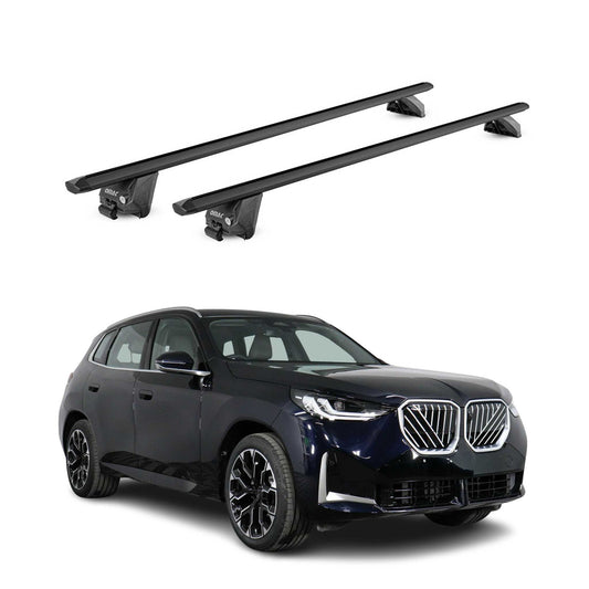 Roof Rack Cross Bars Luggage Carrier fits Flush Rail for BMW X3 G45 2025 Black