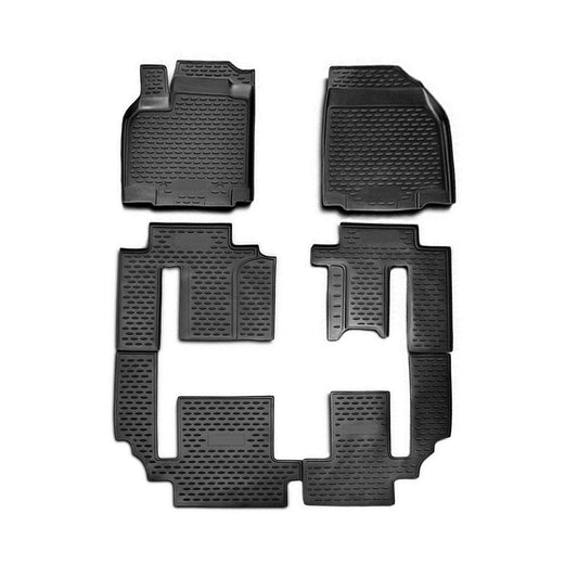 OMAC Floor Mats Liner for Mazda CX-9 2007-2015 Black TPE All-Weather 6 Pcs 4622444