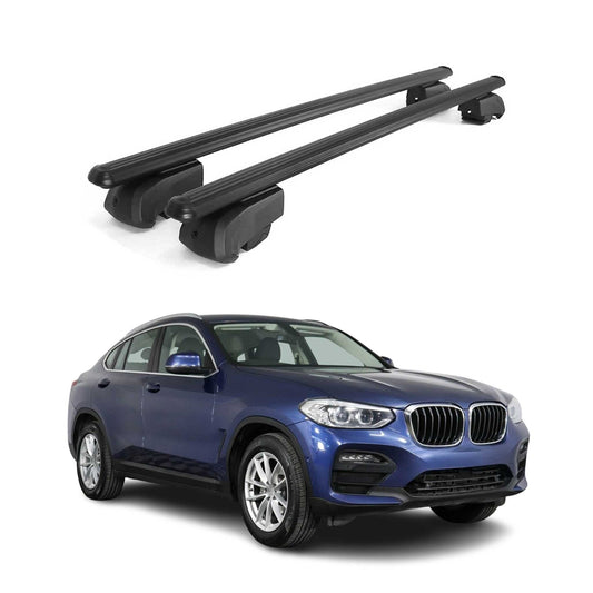 2019-2025 BMW X4 G02 Roof Rack Cross Bars Silver Luggage Carrier 2 Pcs
