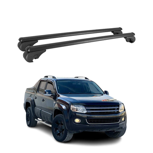 2010-2020 VW Amarok Roof Rack Cross Bars Black