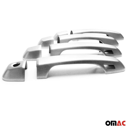 OMAC Car Door Handle Cover Protector for Lexus GX 460 2010-2023 Brushed Steel Chrome 7013041T