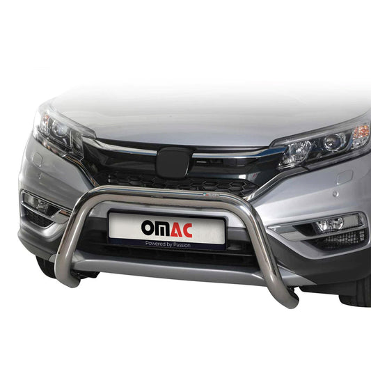 OMAC Bull Bar Push Front Bumper Grille for Honda CR-V 2017-2019 Silver 1 Pc 3414MSBB077