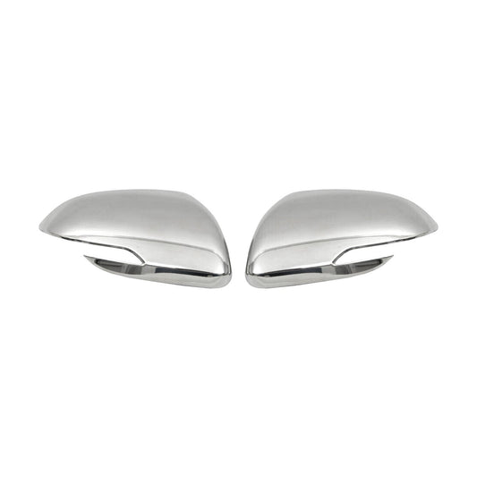 OMAC Side Mirror Cover Caps Fits Kia Rio 2018-2023 Steel Silver 2 Pcs 4025111