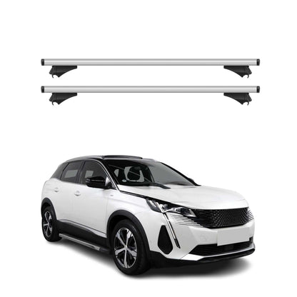 2021-2023 Peugeot 3008 Roof Rack Cross Bars Silver