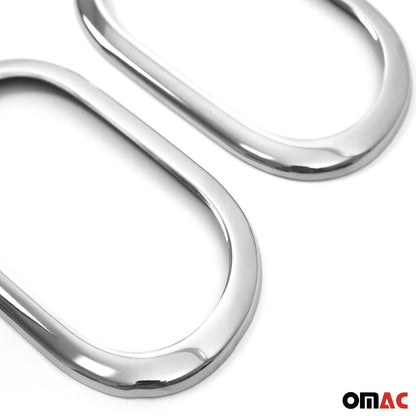 2016-2017 Smart ForTwo Car Door Handle Cover Protector Stainless Steel Chrome 2 Pcs
