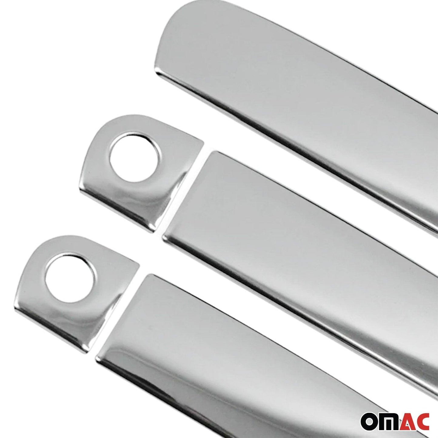 OMAC Car Door Handle Cover Protector for Audi A3 2008-2011 Steel Chrome 5 Pcs 1103046