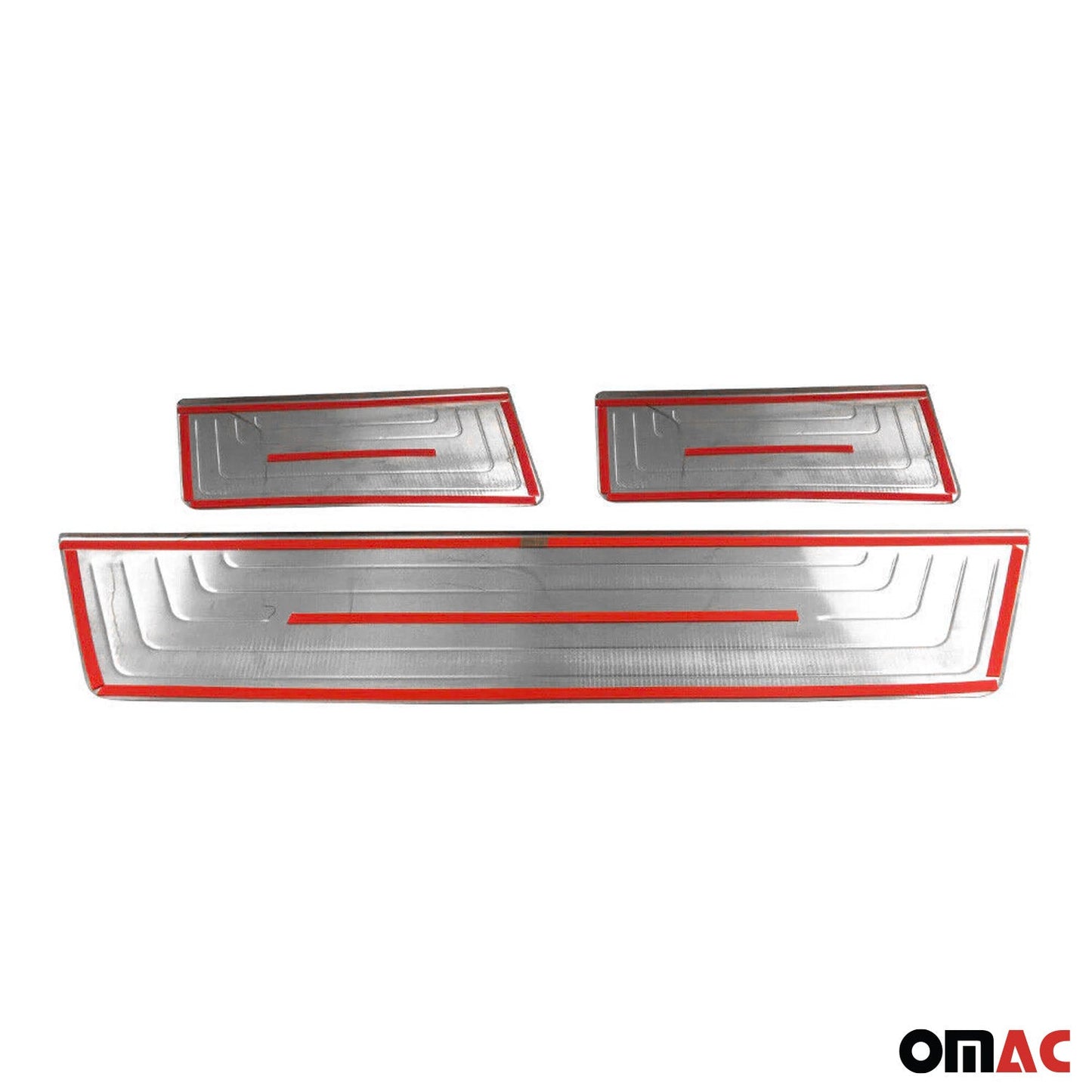 OMAC Door Sill Scuff Plate Scratch Protector for VW T5 Transporter 2003-2015 Steel 3x 7522092N