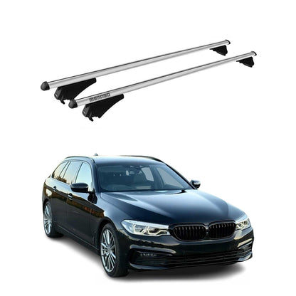 2017-2023 BMW 5 Series G31 Wagon Roof Rack Cross Bars Silver