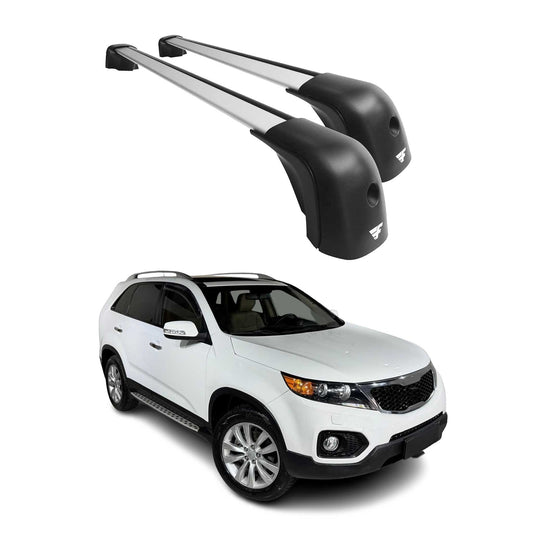 2011-2015 Kia Sorento Roof Racks Cross Bars Silver
