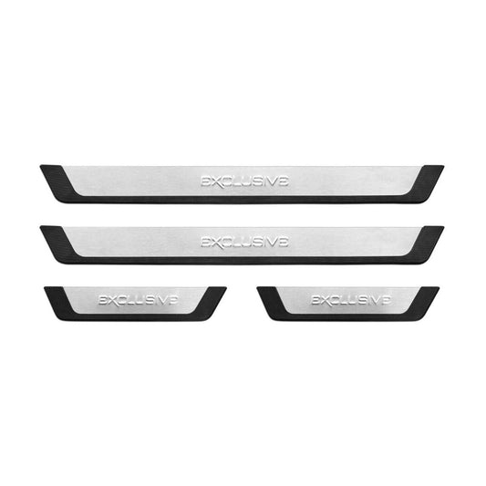 OMAC Door Sill Scuff Plate Scratch Protector for VW Tiguan 2009-2017 Exclusive Steel 75149696091FX