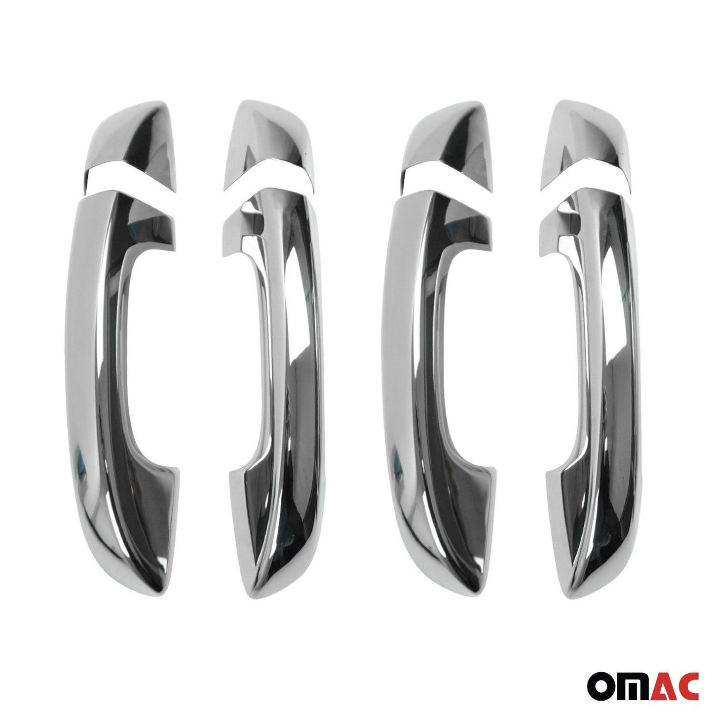 OMAC Car Door Handle Cover Protector for VW Golf Mk6 2010-2014 Steel Chrome 8 Pcs 7518041