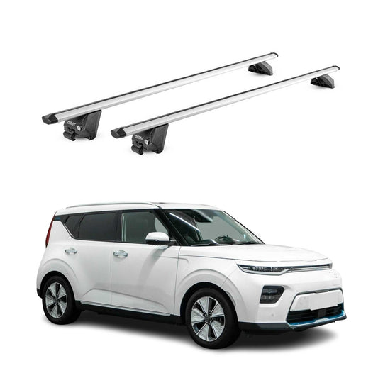 2020-2023 Kia Soul EV Roof Rack Cross Bars Silver Luggage Carrier 2 Pcs