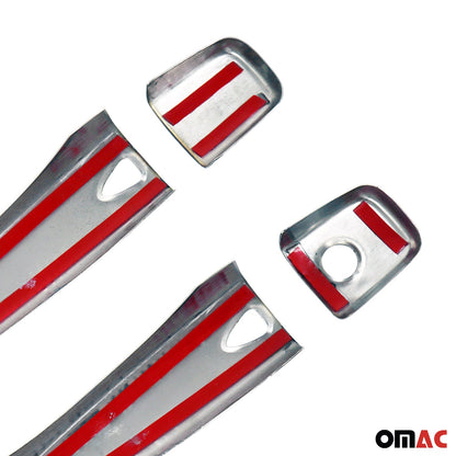2016-2022 Nissan Micra Car Door Handle Cover Protector Stainless Steel Chrome 4 Pcs