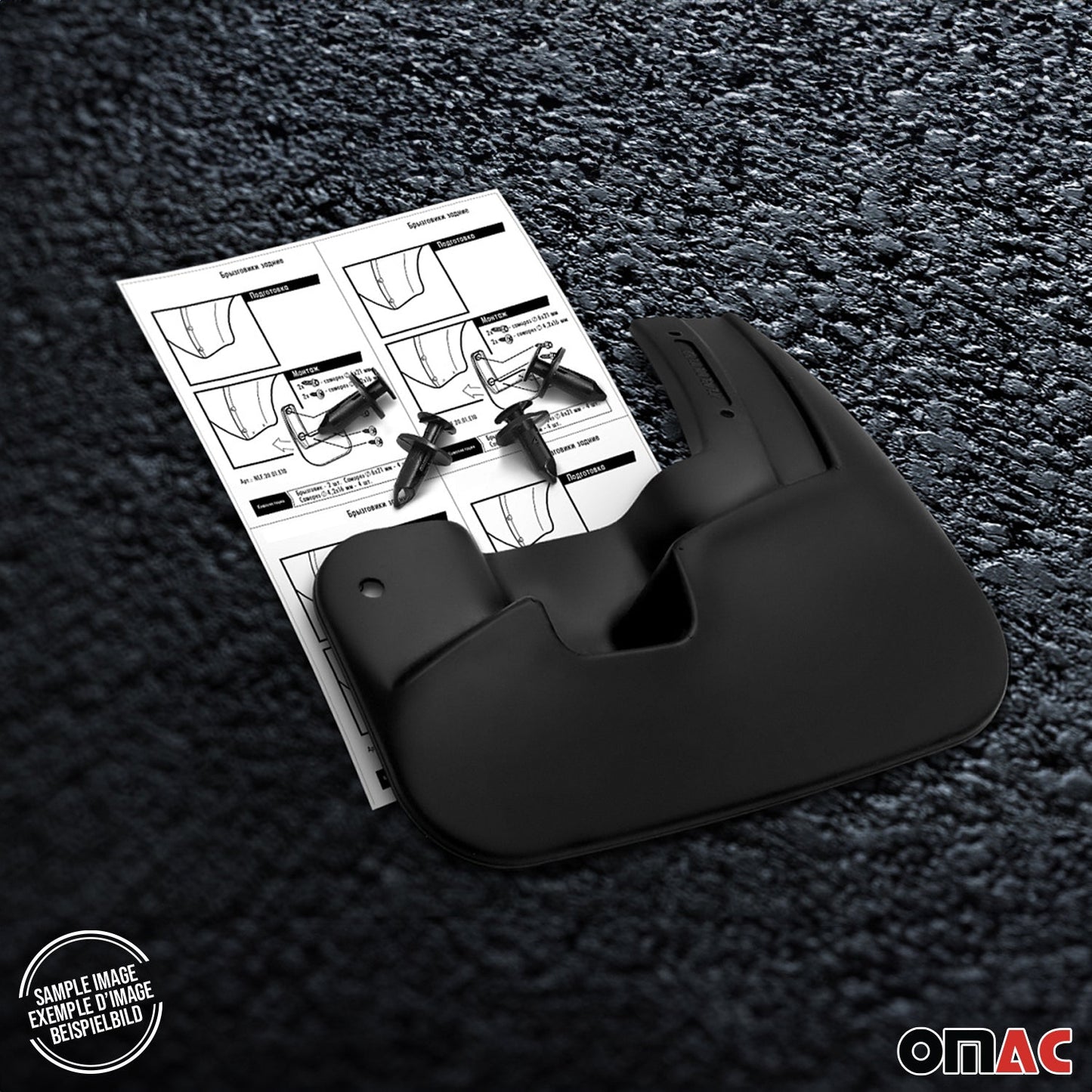 2019-2025 Mazda 3 Sedan Mud Guards Splash Mud Flaps Black 2 Pcs