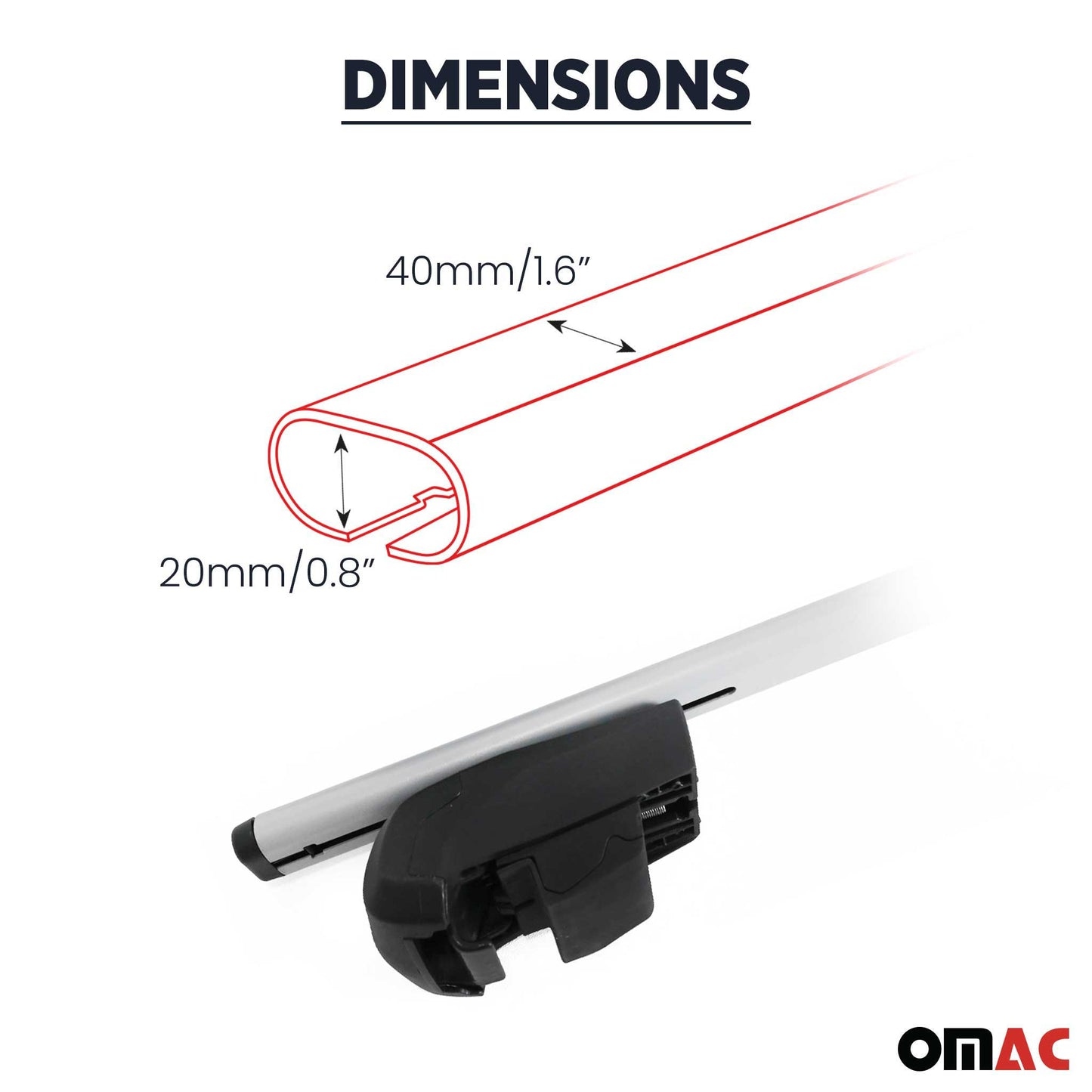 2014-2019 Kia Soul Roof Rack Cross Bars Black