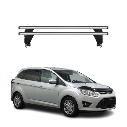2013-2017 Ford C-Max Roof Rack Cross Bars Silver