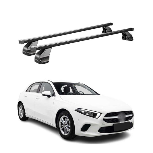 2019-2022 Mercedes A Class W177 Hatchback Roof Rack Cross Bars Black