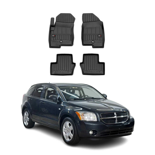 2007-2012 Dodge Caliber Premium Floor Mats Liners Full Set All Weather Heavy Duty