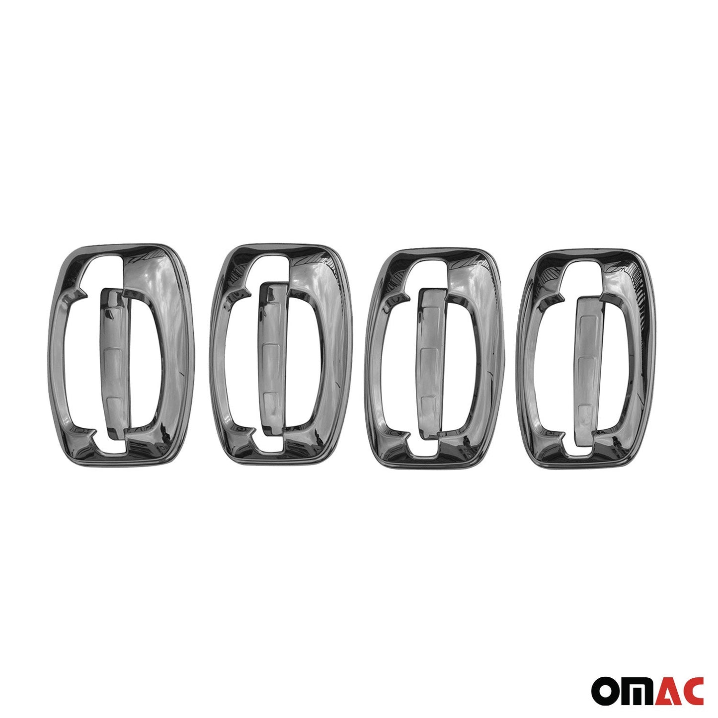 OMAC Mirror Cover Caps & Door Sill Covers Chrome Set for RAM ProMaster 2014-2024 13x G003325