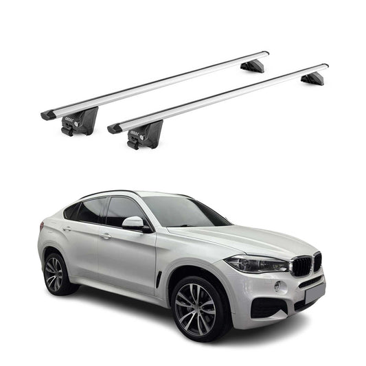 2015-2019 BMW X6 F16 Roof Rack Cross Bars Silver