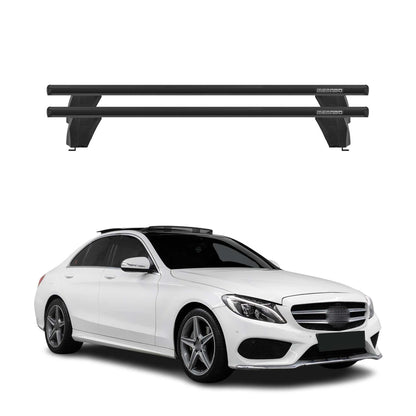 2015-2021 Mercedes C Class W205 Sedan Roof Rack Cross Bars Black