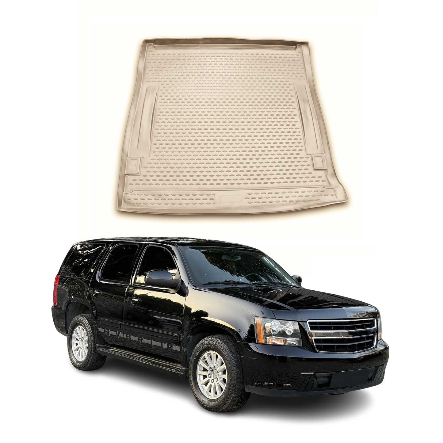 2007-2014 Chevrolet Tahoe Cargo Liner Trunk Mat All Weather Beige