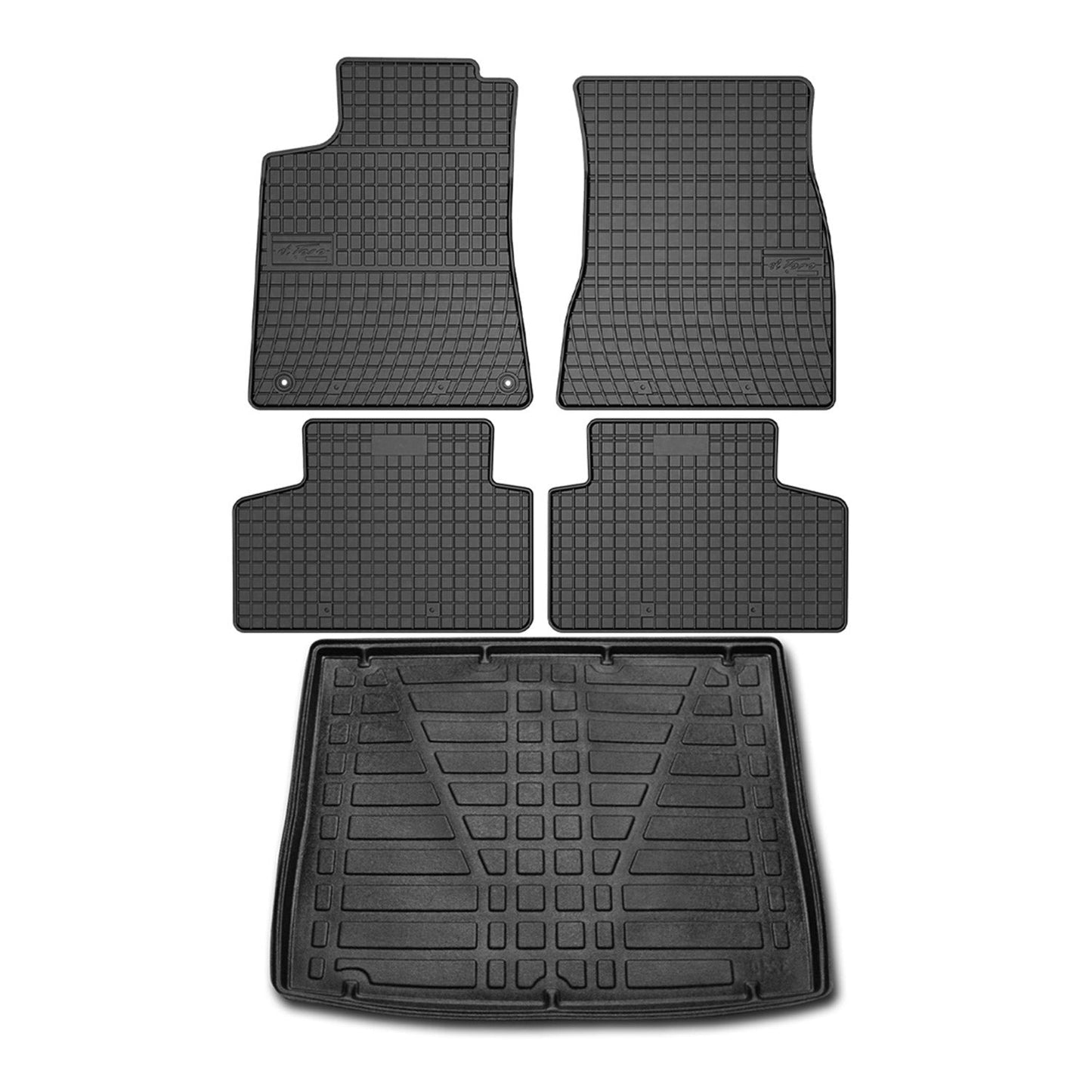 OMAC Floor Mats Cargo Liner Set for Mercedes GLB Class X247 2020-2024 5Seats TPE 4773YPS1-484