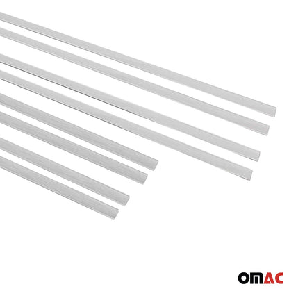 OMAC Brushed Chrome Side Door Sill Cover Trim 8 Pcs Fits MB E Class W210 1996-2003 4756DT091T