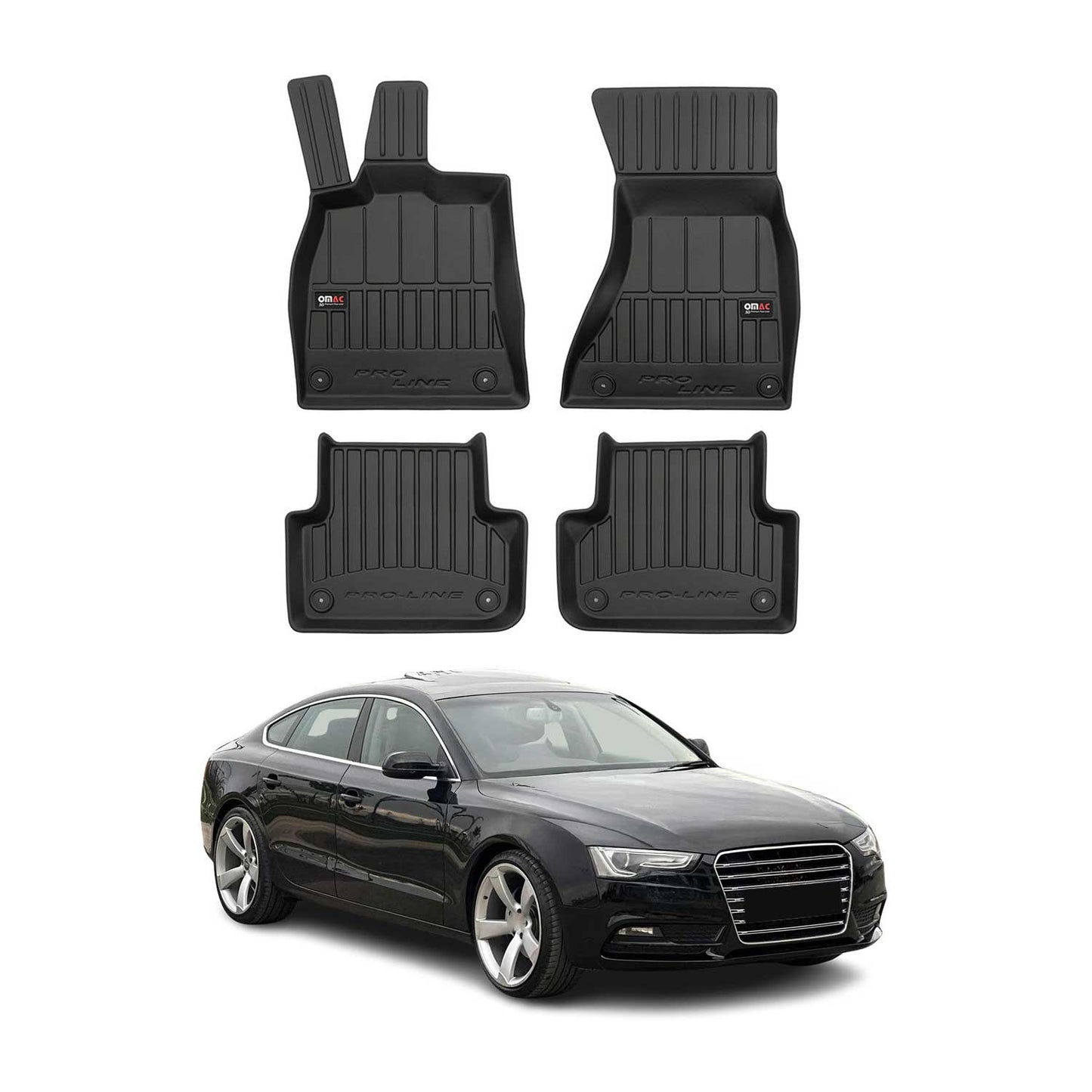 2011-2016 Audi A5 Sportback Premium Floor Mats Liners Full Set All Weather Heavy Duty