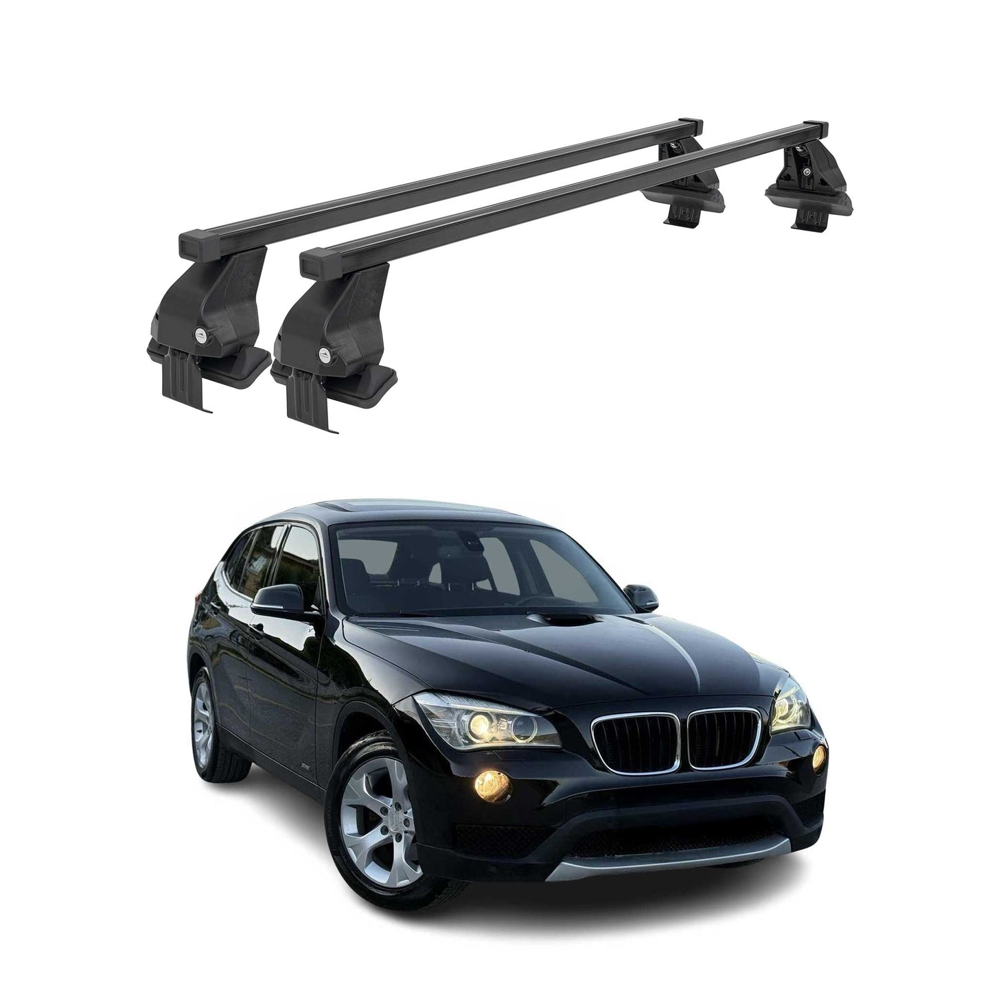 2010-2015 BMW X1 E84 Roof Rack Cross Bars Black
