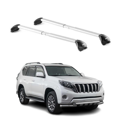 2008-2021 Toyota Land Cruiser Roof Rack Cross Bars Silver