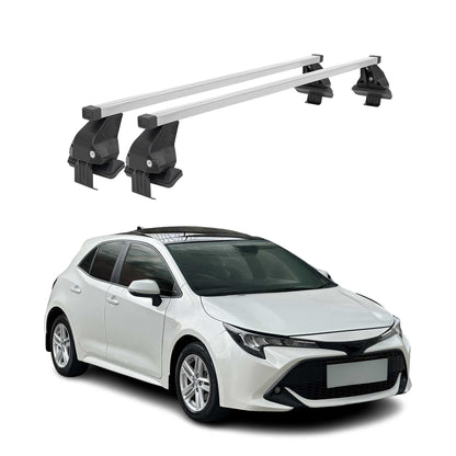 2019-2025 Toyota Corolla Hatchback Roof Rack Cross Bars Silver