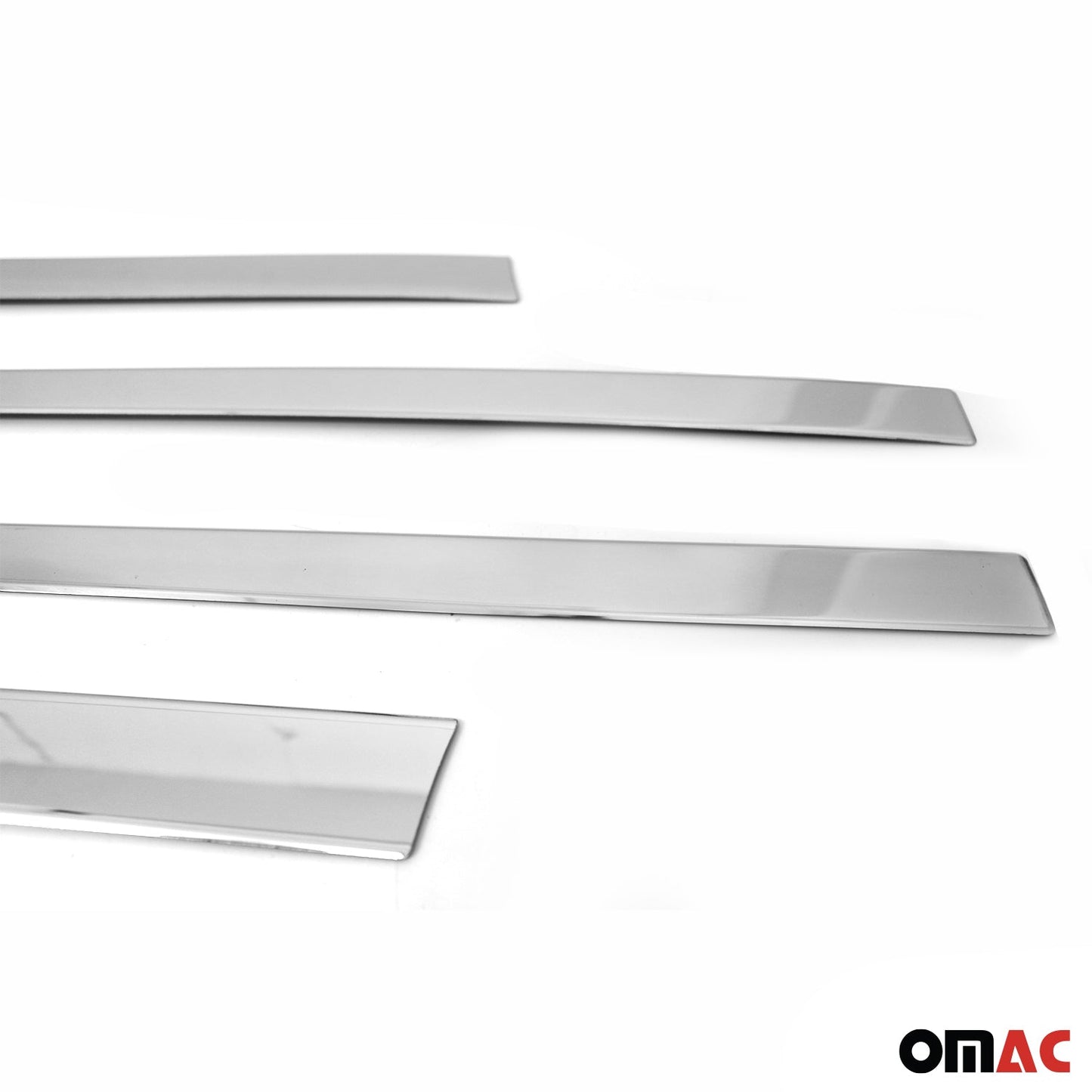 OMAC Side Door Molding Trim Skirt Garnish for Kia Sportage 2017-2022 Steel Silver 4x 4022131F