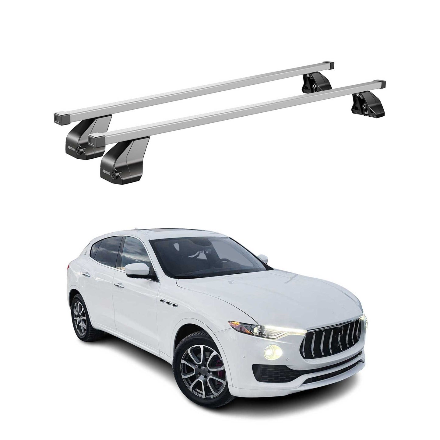 2017-2024 Maserati Levante Roof Rack Cross Bars Silver