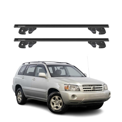 2001-2007 Toyota Highlander Roof Rack Cross Bars Black