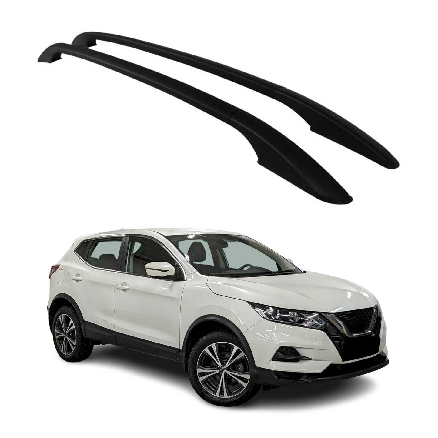 2014-2021 Nissan Qashqai Roof Rack Rails Side Rails Black