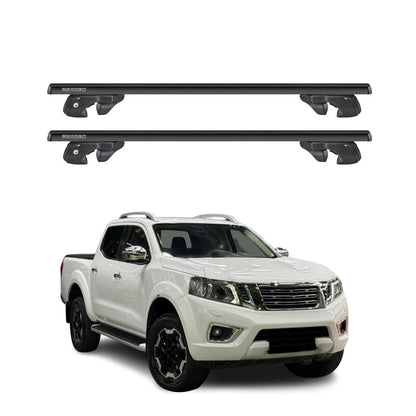 2016-2020 Nissan NP300 Navara Roof Rack Cross Bars Black