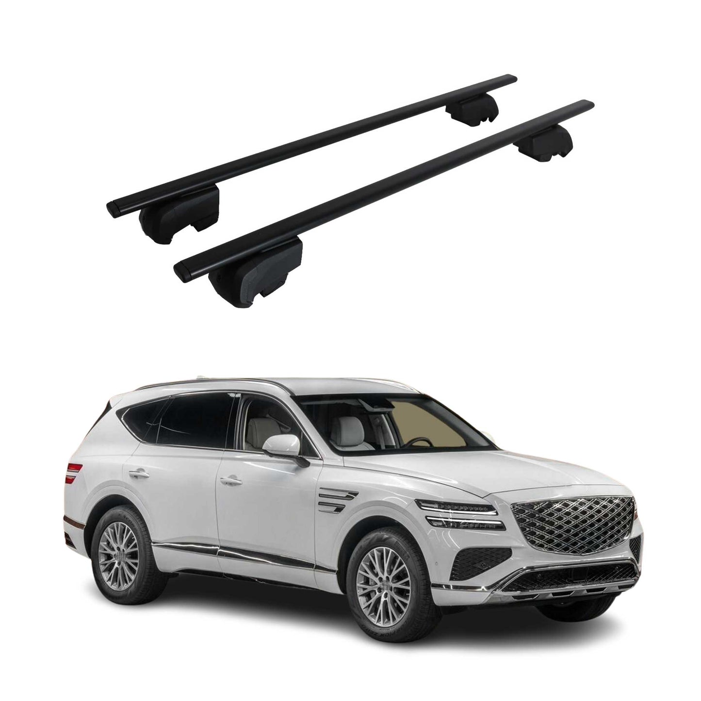 2021-2026 Genesis GV80 Roof Rack Cross Bars Black