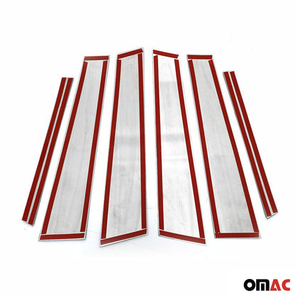 2015-2021 Mercedes C Class W205 Sedan Window B Pillar Posts Trim Stainless Steel 6x